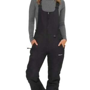 Snow Skiing Ski Arctix Women's Medium Black Insulated Overalls Winter NEW! 31"